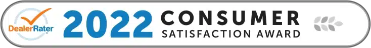 2022 DealerRater Consumer Satisfaction Award badge.