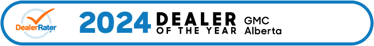 2024 Dealer of the Year award for GMC in Alberta by DealerRater.
