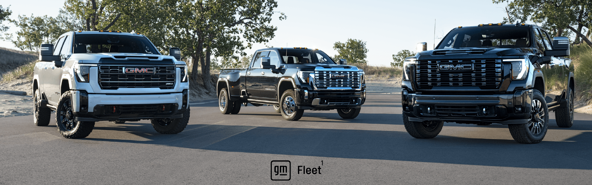 New GMC and Buick vehicles on display at a local dealership