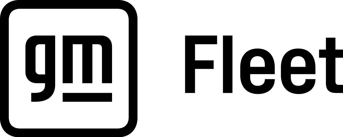 GM Fleet logo with bold black text.