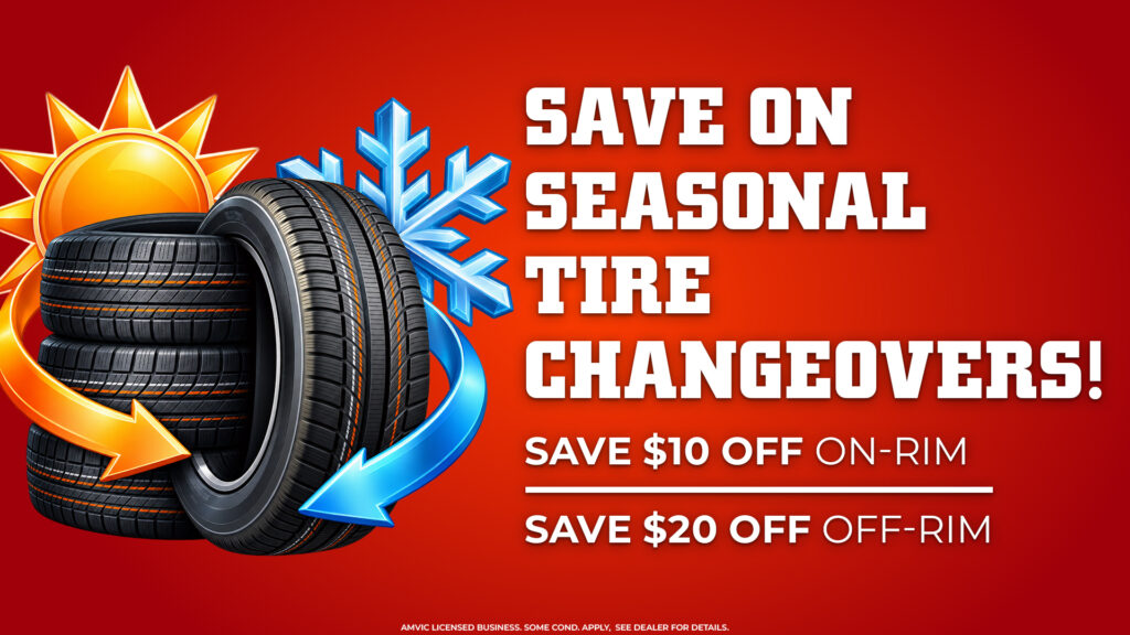 Ready for the new season? Save up to $20 on your tire changeover!